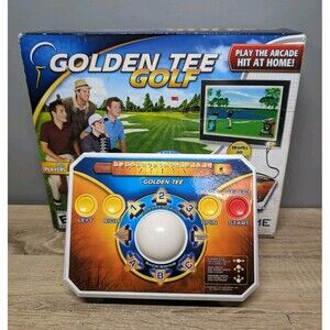 Golden Tee Golf Video Game TV Plug & Play with Box Jakks Pacific 2011 TESTED